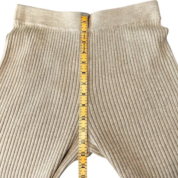 The Drop NWT Wide Leg Ribbed Sweater Pants Womens Size M Knit Stretch Soft Cozy - Picture 8 of 10